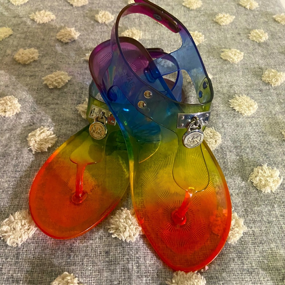 Michael Kors girls rainbow 🌈 jellies